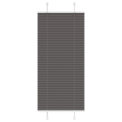 vidaXL Plissee Schwarz 65x100 cm Stoffbreite 64,4 cm Polyester