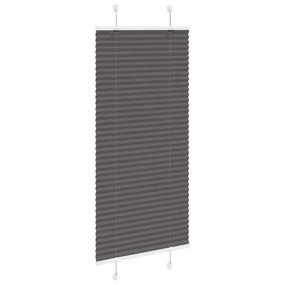 vidaXL Plissee Schwarz 65x100 cm Stoffbreite 64,4 cm Polyester