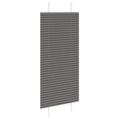 vidaXL Plissee Schwarz 65x100 cm Stoffbreite 64,4 cm Polyester