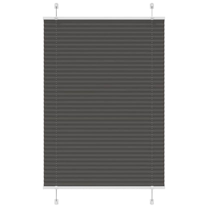 vidaXL Plissee Schwarz 90x100 cm Stoffbreite 89,4 cm Polyester