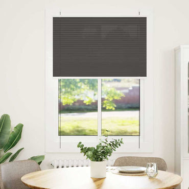 vidaXL Plissee Schwarz 90x100 cm Stoffbreite 89,4 cm Polyester