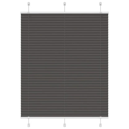 vidaXL Plissee Schwarz 110x100 cm Stoffbreite 109,4 cm Polyester