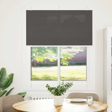 vidaXL Plissee Schwarz 110x100 cm Stoffbreite 109,4 cm Polyester