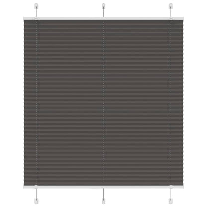 vidaXL Plissee Schwarz 115x100 cm Stoffbreite 114,4 cm Polyester