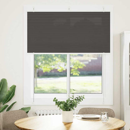 vidaXL Plissee Schwarz 115x100 cm Stoffbreite 114,4 cm Polyester