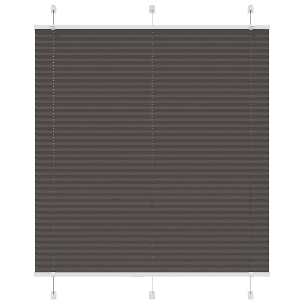 vidaXL Plissee Schwarz 120x100 cm Stoffbreite 119,4 cm Polyester