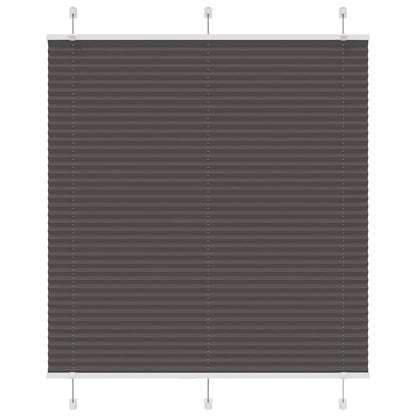 vidaXL Plissee Schwarz 120x100 cm Stoffbreite 119,4 cm Polyester