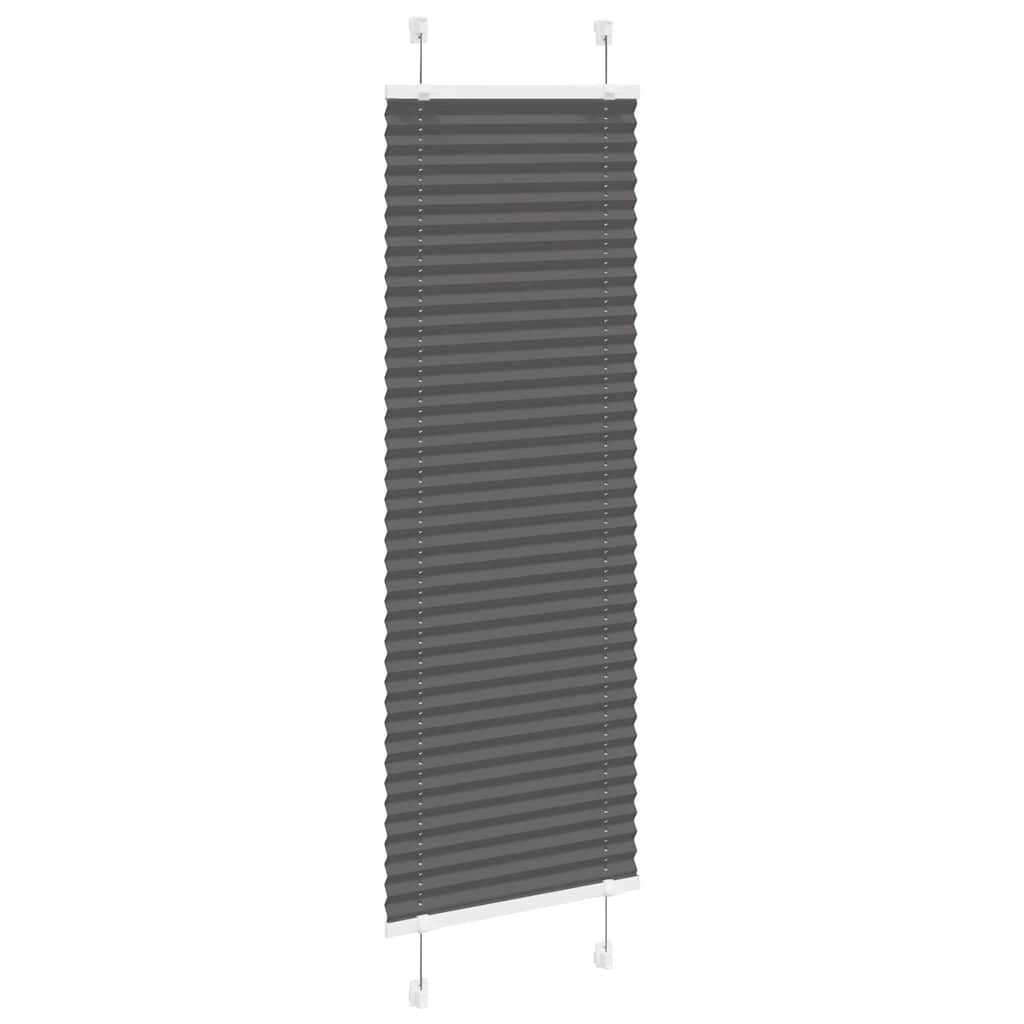Plissee Schwarz 40x150 cm Stoffbreite 39,4 cm Polyester