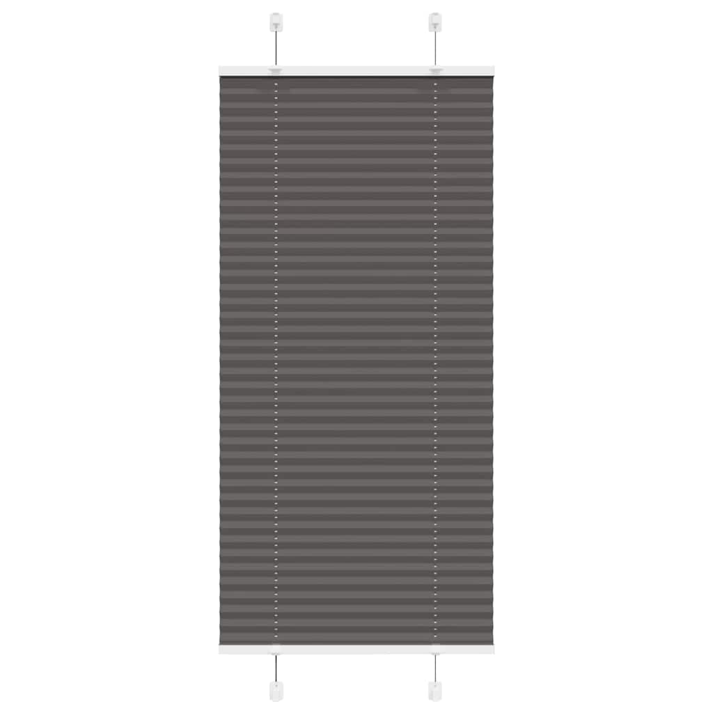 vidaXL Plissee Schwarz 60x150 cm Stoffbreite 59,4 cm Polyester