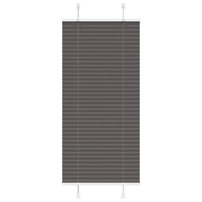 vidaXL Plissee Schwarz 65x150 cm Stoffbreite 64,4 cm Polyester