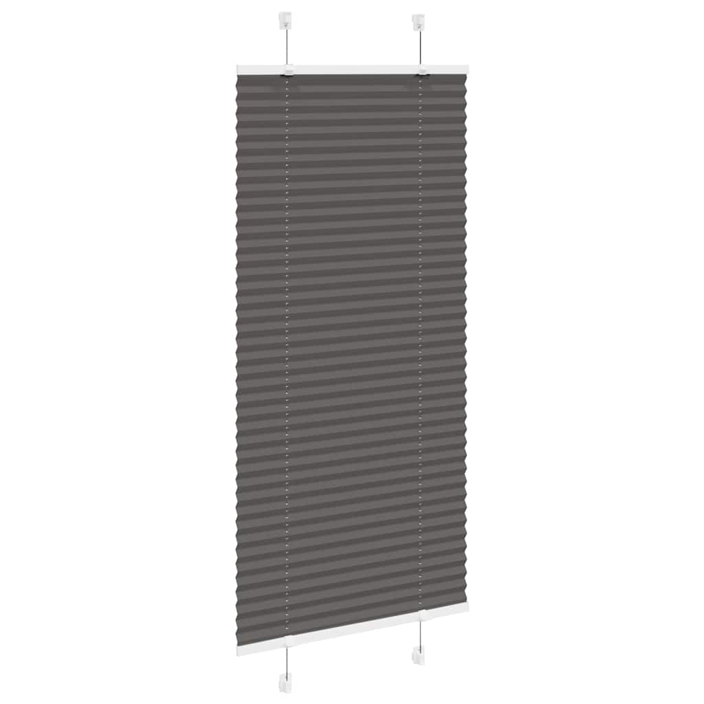 vidaXL Plissee Schwarz 65x150 cm Stoffbreite 64,4 cm Polyester