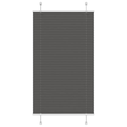 vidaXL Plissee Schwarz 75x150 cm Stoffbreite 74,4 cm Polyester