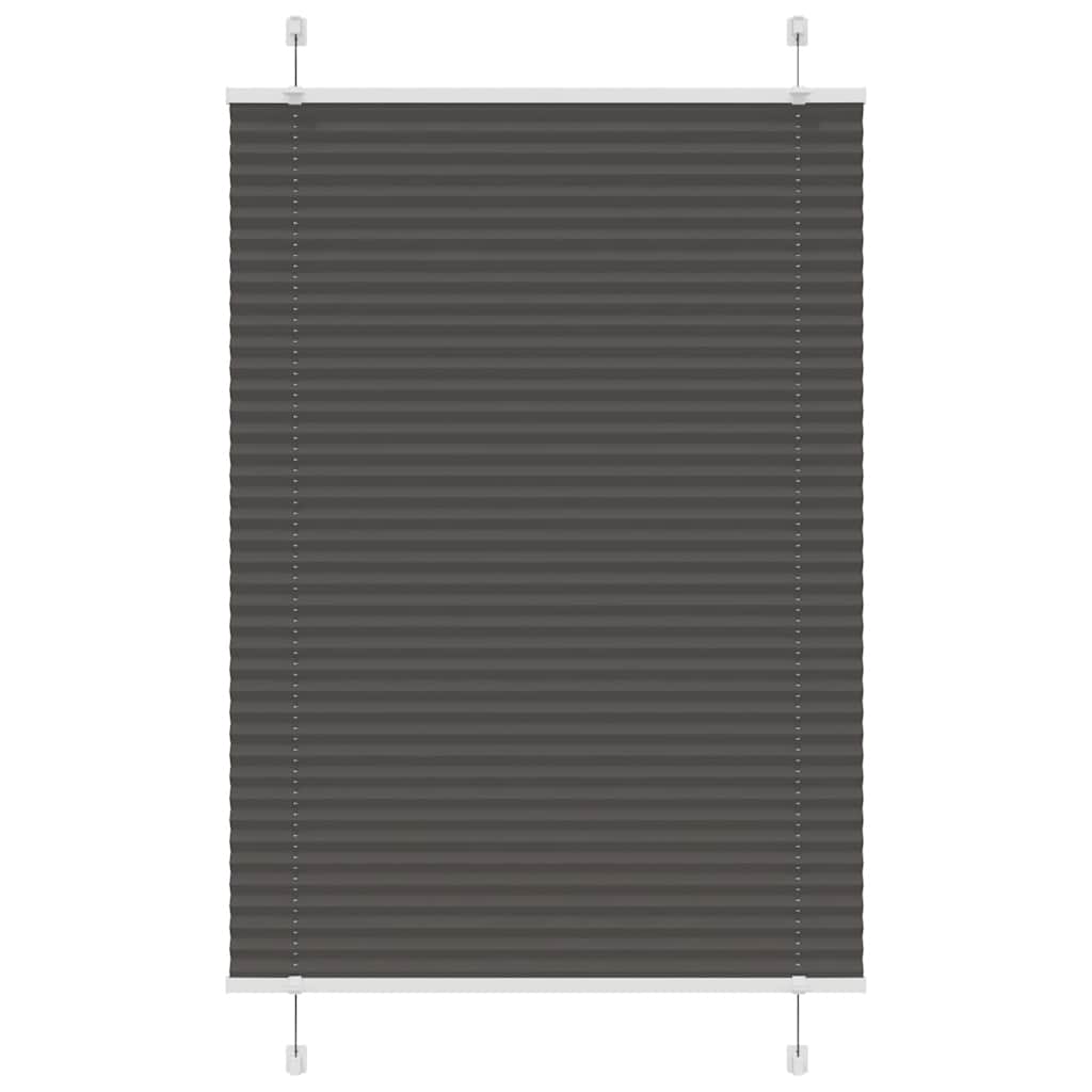 Plissee Schwarz 90x150 cm Stoffbreite 89,4 cm Polyester