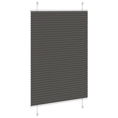 vidaXL Plissee Schwarz 90x150 cm Stoffbreite 89,4 cm Polyester