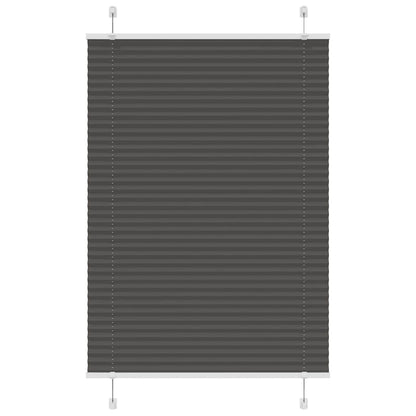 Plissee Schwarz 100x150 cm Stoffbreite 99,4 cm Polyester