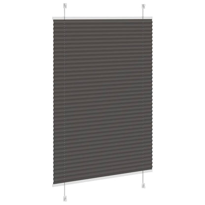 vidaXL Plissee Schwarz 100x150 cm Stoffbreite 99,4 cm Polyester