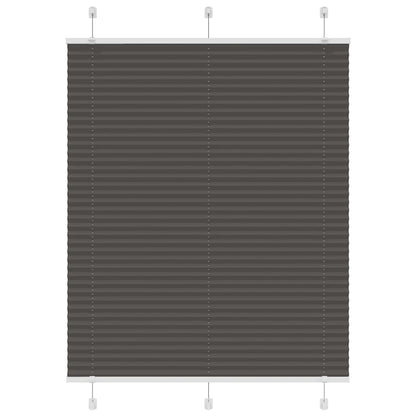 vidaXL Plissee Schwarz 105x150 cm Stoffbreite 104,4 cm Polyester