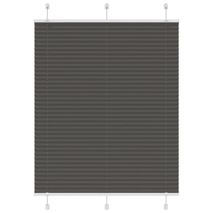 Plissee Schwarz 110x150 cm Stoffbreite 109,4 cm Polyester