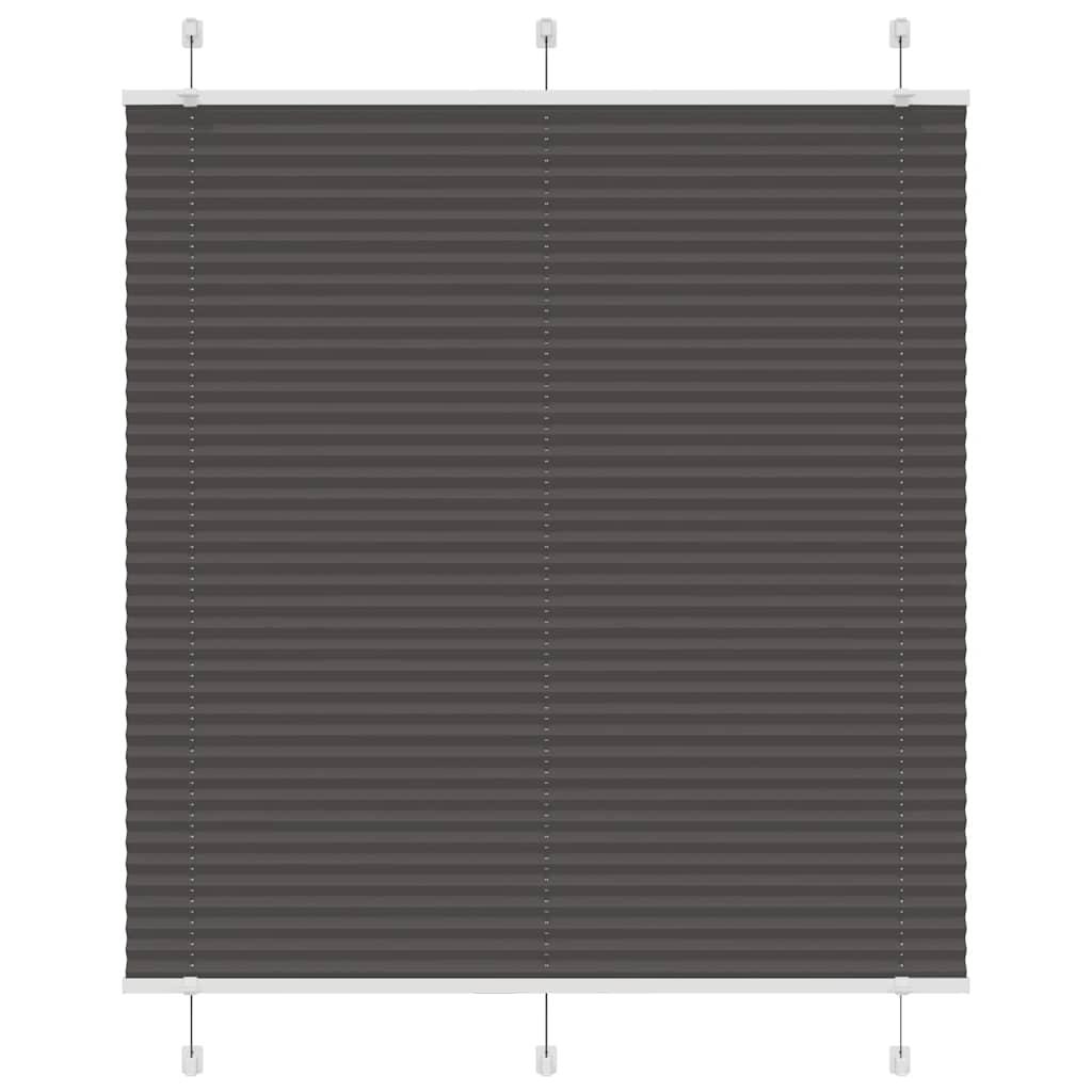 vidaXL Plissee Schwarz 115x150 cm Stoffbreite 114,4 cm Polyester