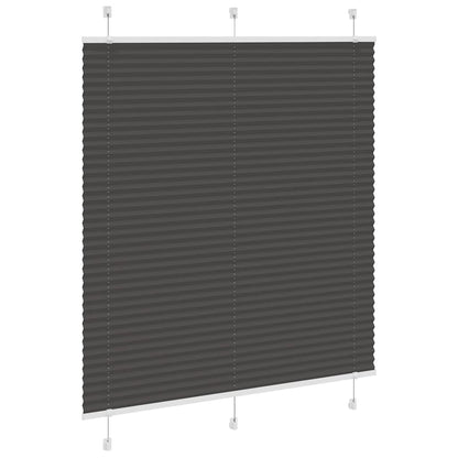 vidaXL Plissee Schwarz 115x150 cm Stoffbreite 114,4 cm Polyester