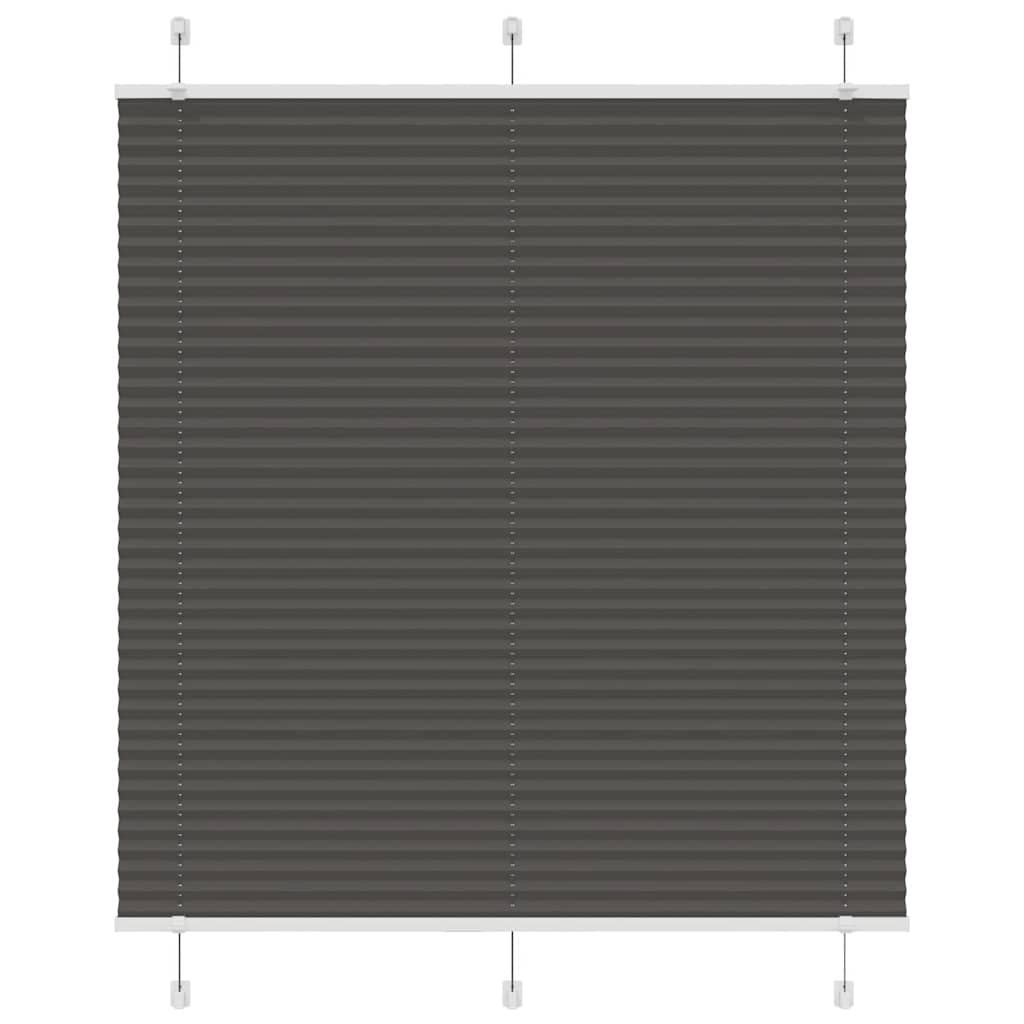 vidaXL Plissee Schwarz 120x150 cm Stoffbreite 119,4 cm Polyester