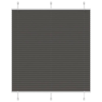 vidaXL Plissee Schwarz 120x150 cm Stoffbreite 119,4 cm Polyester