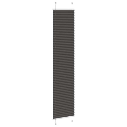 vidaXL Plissee Schwarz 40x200 cm Stoffbreite 39,4 cm Polyester