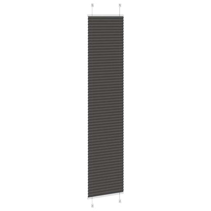 vidaXL Plissee Schwarz 45x200 cm Stoffbreite 44,4 cm Polyester