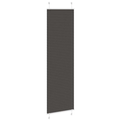 vidaXL Plissee Schwarz 55x200 cm Stoffbreite 54,4 cm Polyester
