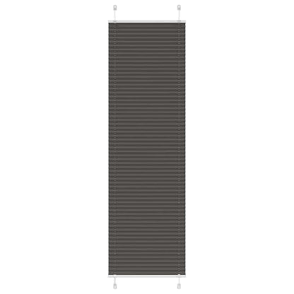 vidaXL Plissee Schwarz 65x200 cm Stoffbreite 64,4 cm Polyester