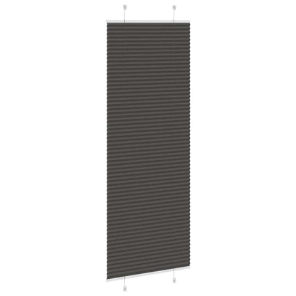 vidaXL Plissee Schwarz 75x200 cm Stoffbreite 74,4 cm Polyester