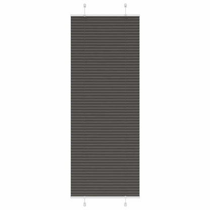 vidaXL Plissee Schwarz 80x200 cm Stoffbreite 79,4 cm Polyester