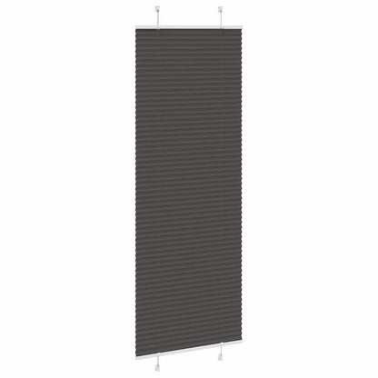 vidaXL Plissee Schwarz 80x200 cm Stoffbreite 79,4 cm Polyester