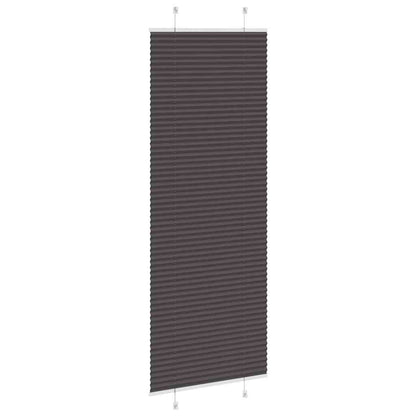 vidaXL Plissee Schwarz 80x200 cm Stoffbreite 79,4 cm Polyester