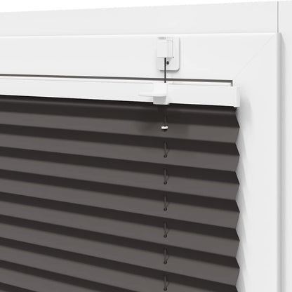 vidaXL Plissee Schwarz 80x200 cm Stoffbreite 79,4 cm Polyester