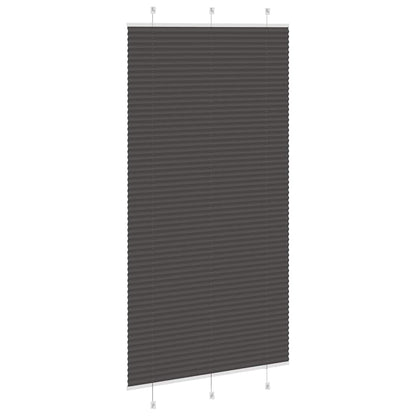 vidaXL Plissee Schwarz 105x200 cm Stoffbreite 104,4 cm Polyester