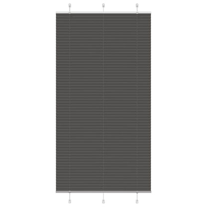 vidaXL Plissee Schwarz 110x200 cm Stoffbreite 109,4 cm Polyester