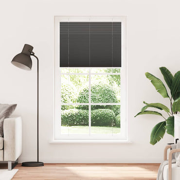 vidaXL Plissee Schwarz 110x200 cm Stoffbreite 109,4 cm Polyester