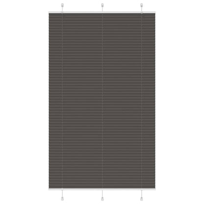 vidaXL Plissee Schwarz 115x200 cm Stoffbreite 114,4 cm Polyester