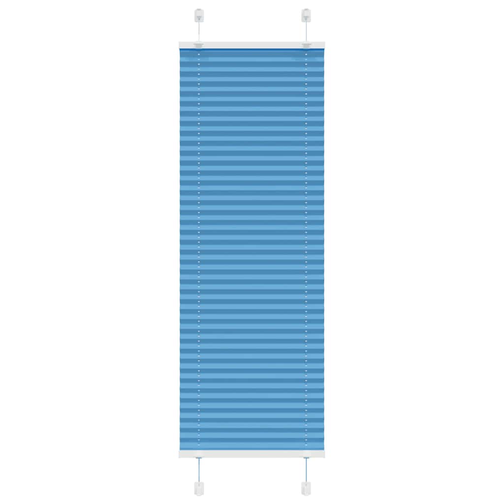 vidaXL Plissee Blau 40x100 cm Stoffbreite 39,4 cm Polyester