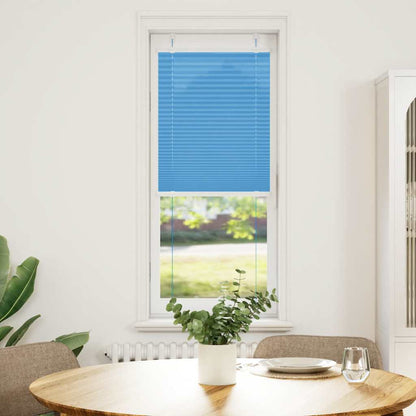 vidaXL Plissee Blau 40x100 cm Stoffbreite 39,4 cm Polyester