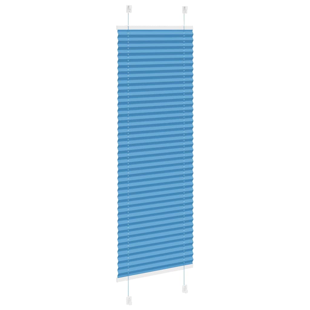 vidaXL Store plissé bleu 45x100 cm largeur de tissu 44,4 cm polyester