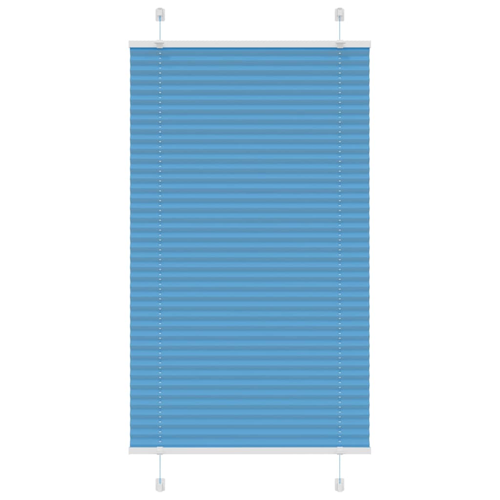 vidaXL Plissee Blau 70x100 cm Stoffbreite 69,4 cm Polyester