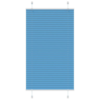 vidaXL Plissee Blau 70x100 cm Stoffbreite 69,4 cm Polyester