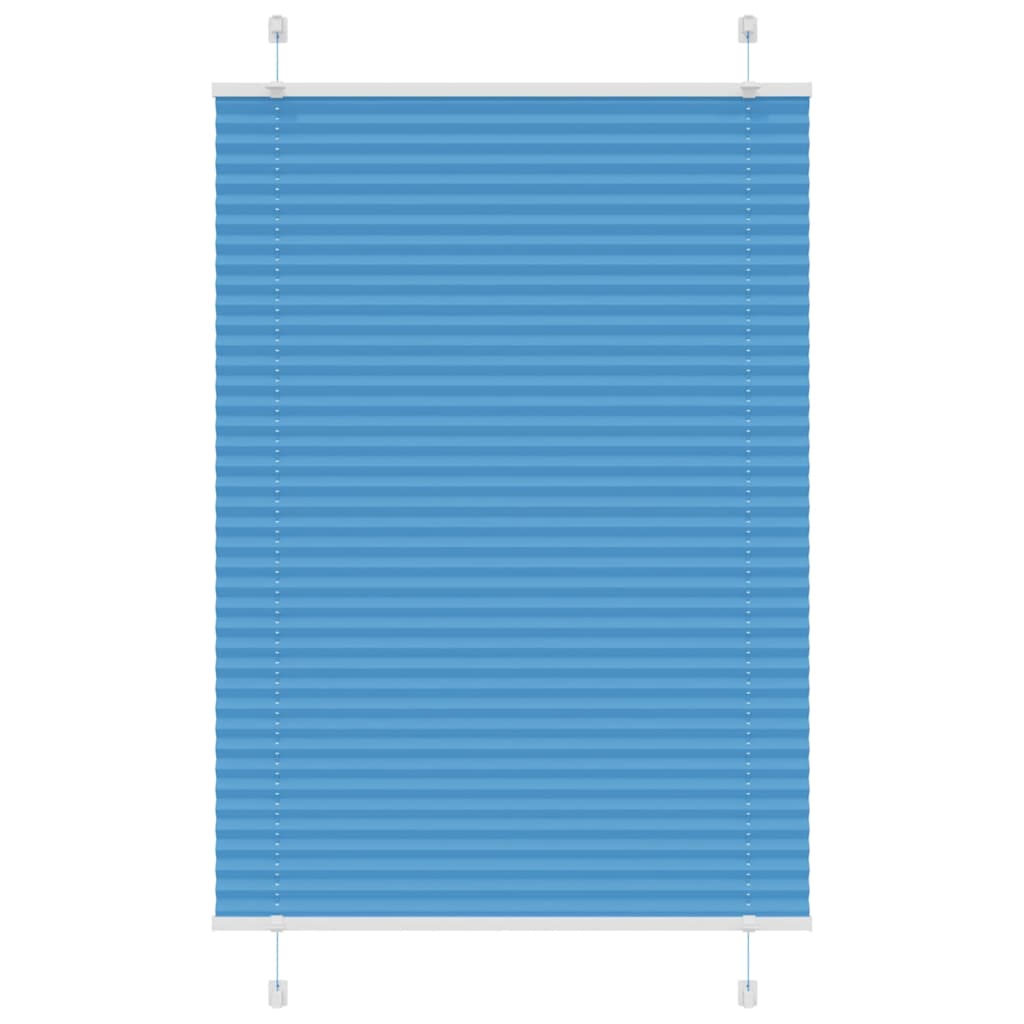 vidaXL Plissee Blau 95x100 cm Stoffbreite 94,4 cm Polyester