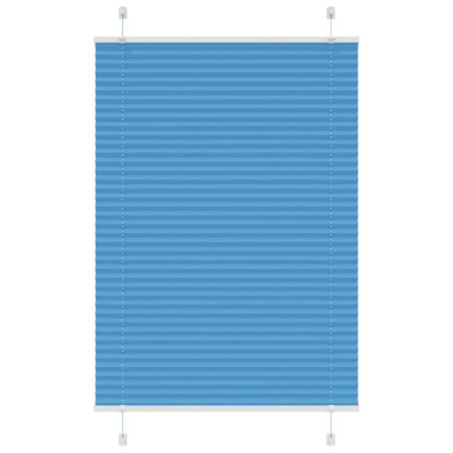 vidaXL Plissee Blau 95x100 cm Stoffbreite 94,4 cm Polyester