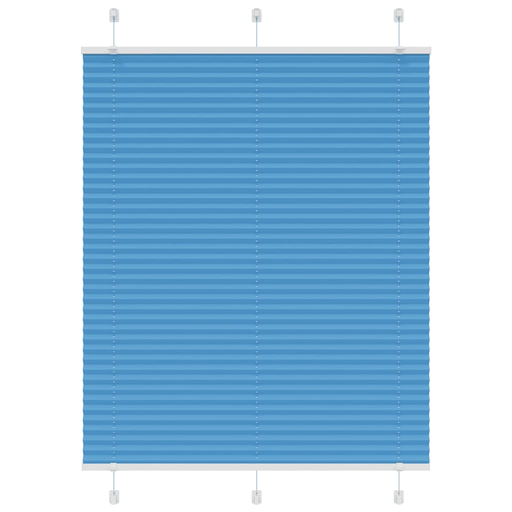 vidaXL Plissee Blau 105x100 cm Stoffbreite 104,4 cm Polyester
