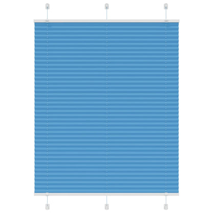 vidaXL Plissee Blau 105x100 cm Stoffbreite 104,4 cm Polyester