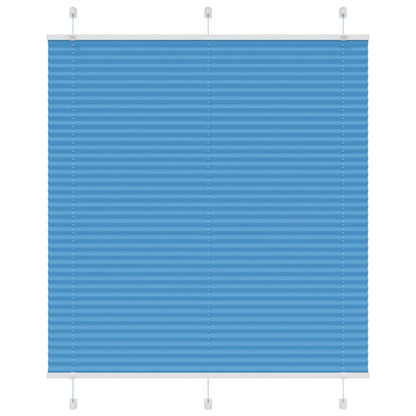 Plissee Blau 115x100 cm Stoffbreite 114,4 cm Polyester