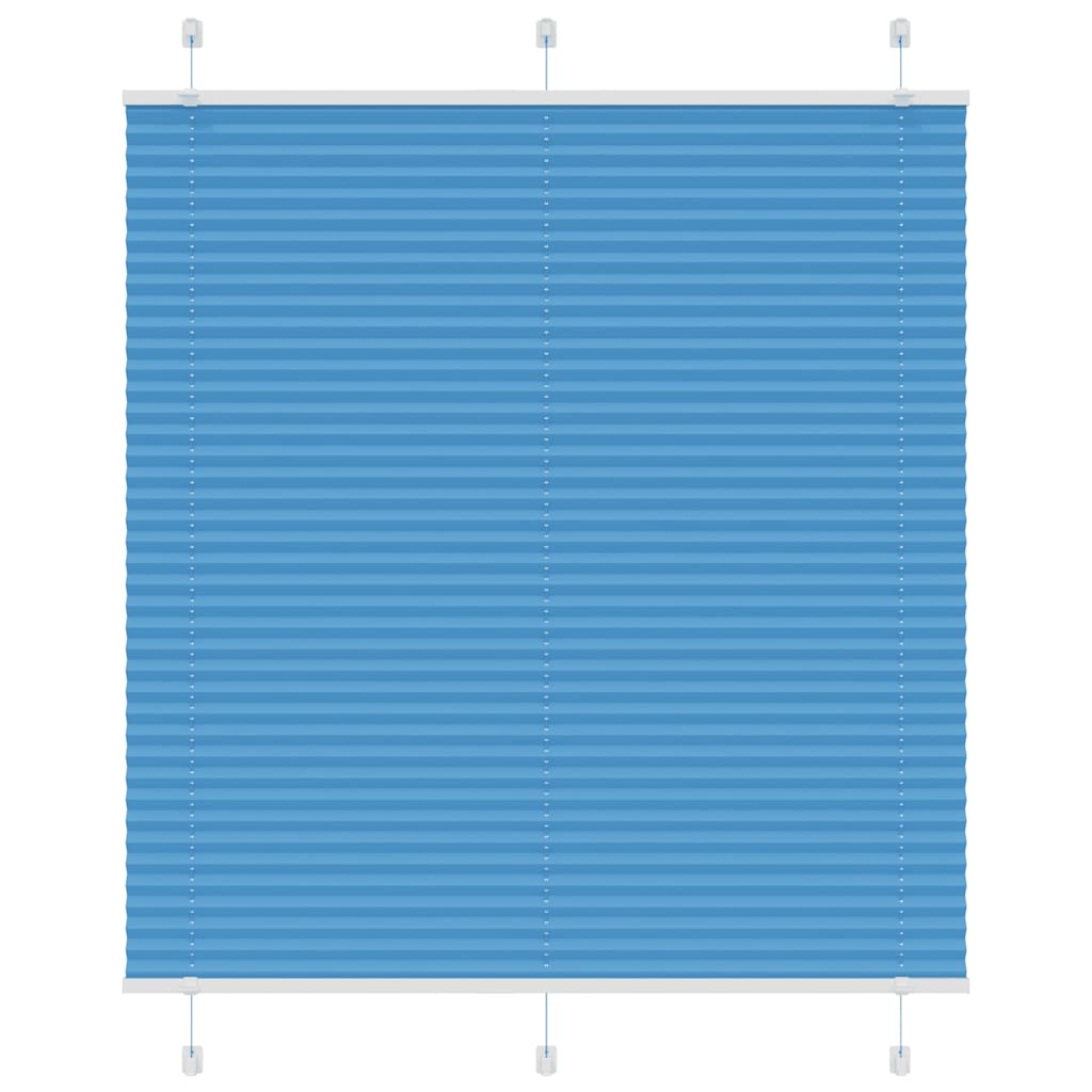 vidaXL Plissee Blau 120x100 cm Stoffbreite 119,4 cm Polyester